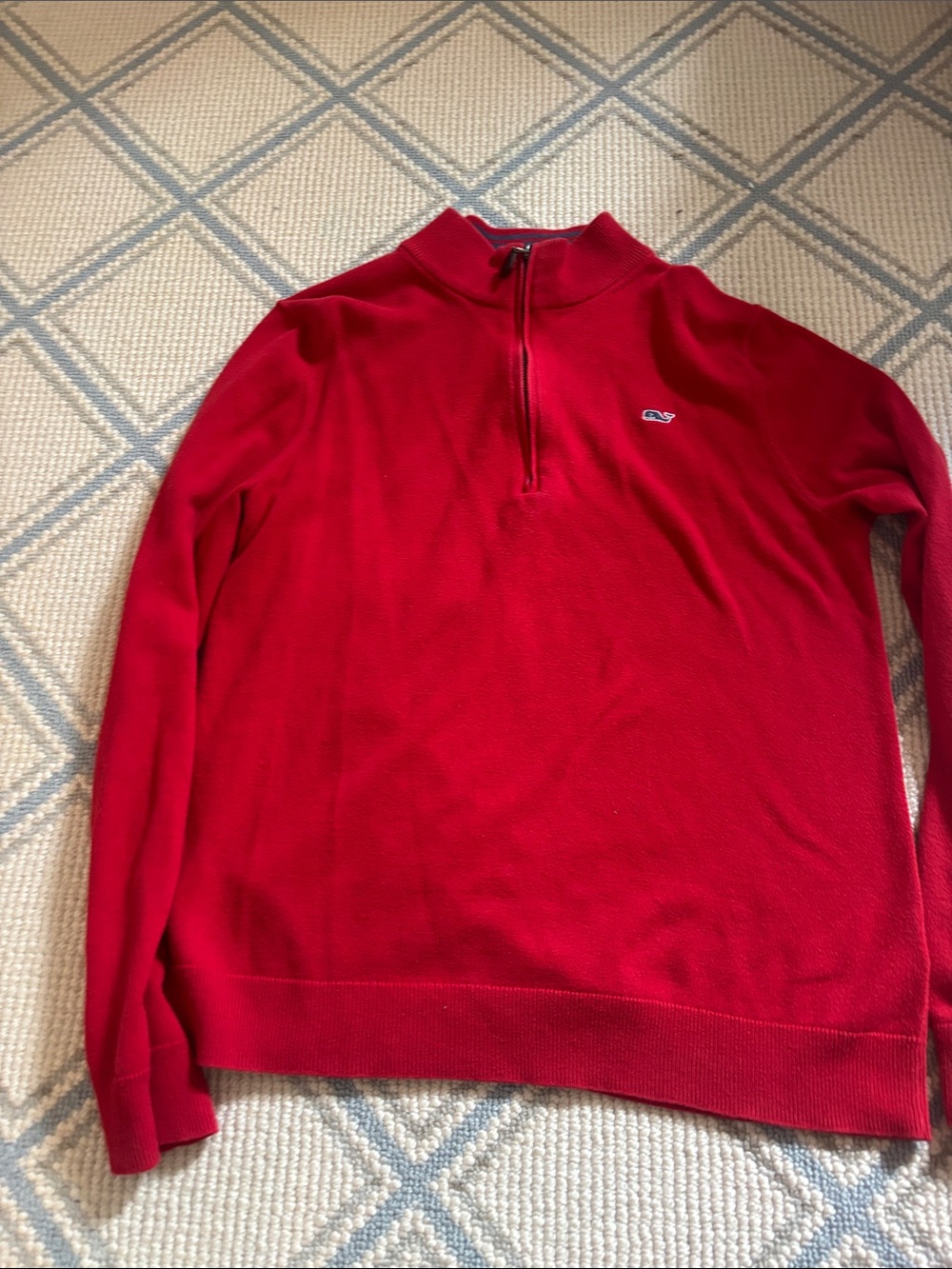 EUC Vineyard Vines Red Half-Zip Sweater Sz 16